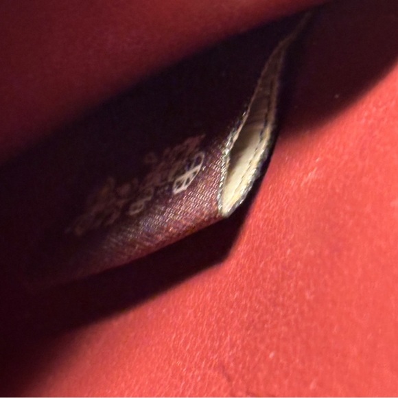 Coach Phone/Cardholder in Signature Canvas Light Khaki/Beechwood - Picture 8 of 8